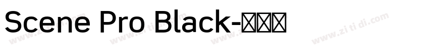 Scene Pro Black字体转换 Scene Pro Black字体转换